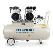 Hyundai HY2150100 3kW 4HP 100 Litre Oil-Free Silenced Electric Air Compressor  - 17.31 CFM